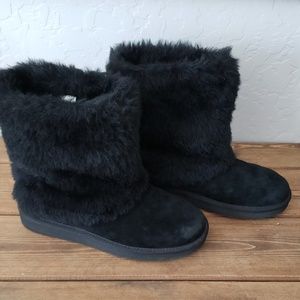 UGG Boots. Faux Fur Black